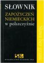 Sownik zapoycze niemieckich w polszczynie